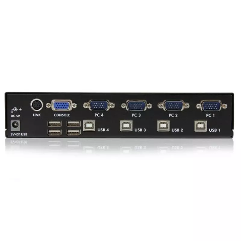StarTech.com 4-porttinen ammattimainen VGA USB KVM-kytkin hubilla
