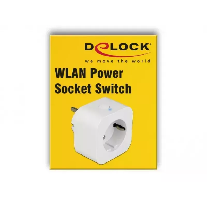 DeLOCK 11826 WLAN-älypistorasia (Tasmota, MQTT), valkoinen