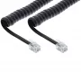Puhelinkierrekaapeli InLine RJ10 4P4C 18893 2 m musta