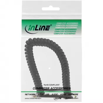 Puhelinkierrekaapeli InLine RJ10 4P4C 18893 2 m musta