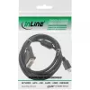 InLine HDMI-DVI-kaapeli 19 pin uros / 18+1 uros + ferriittisydän musta 1,8 m