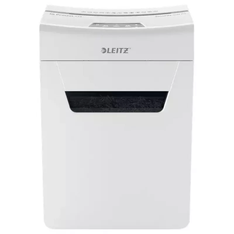 Leitz IQ Protect Premium 6M paperisilppuri 80950000, P5 mikrosilppu, 6 arkkia, 18 l, kosketusohjaus, valkoinen/harmaa