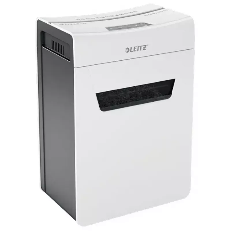Leitz IQ Protect Premium 6M paperisilppuri 80950000, P5 mikrosilppu, 6 arkkia, 18 l, kosketusohjaus, valkoinen/harmaa