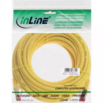 InLine patchkaapeli S/FTP PiMF Cat.6 250MHz PVC CCA keltainen 5 m