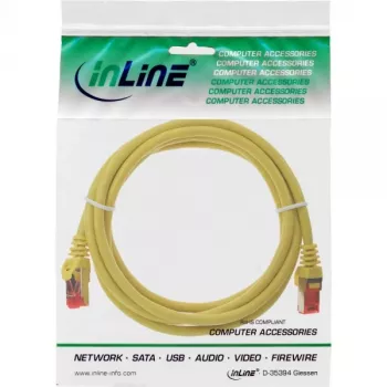 InLine patchkaapeli S/FTP PiMF Cat.6 250MHz PVC CCA keltainen 2 m