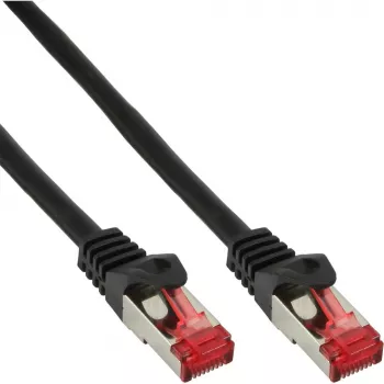InLine patchkaapeli S/FTP PiMF Cat.6 250MHz PVC CCA musta 0,3 m