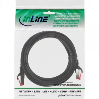 InLine patchkaapeli S/FTP PiMF Cat.6 250MHz PVC CCA musta 1,5 m