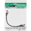 InLine patchkaapeli S/FTP PiMF Cat.6 250MHz PVC CCA musta 0,25 m