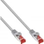 InLine verkkokaapeli S/FTP PiMF Cat.6 250MHz PVC CCA harmaa 0,25m