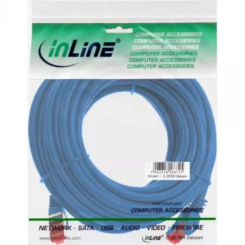 InLine verkkokaapeli S/FTP PiMF Cat.6 250MHz PVC CCA sininen 10m