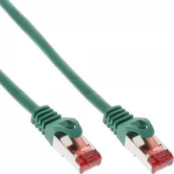 InLine verkkokaapeli S/FTP PiMF Cat.6 250MHz PVC CCA vihreä 0,5m