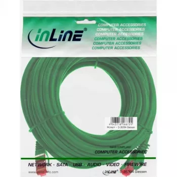 InLine verkkokaapeli S/FTP PiMF Cat.6 250MHz PVC CCA vihreä 10m