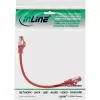 InLine verkkokaapeli S/FTP PiMF Cat.6 250MHz PVC CCA punainen 0,25m