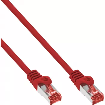 InLine verkkokaapeli S/FTP PiMF Cat.6 250MHz PVC CCA punainen 7,5m