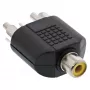 Audioadapteri RCA-naarasliitäntä / 2x RCA-pistoke InLine 99311