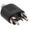 Audioadapteri RCA-naarasliitäntä / 2x RCA-pistoke InLine 99311