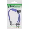 InLine audiokaapeli Premium 2x RCA naaras / 3,5 mm uros kullattu 0,25 m