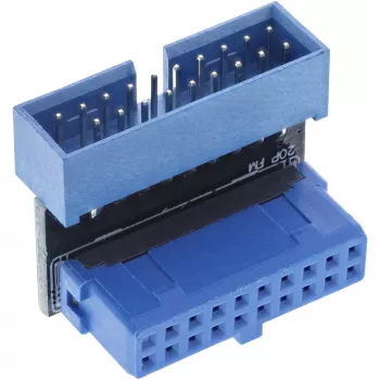 InLine USB 3.0 -adapteri sisäinen, pistoke naarasliitäntään, UP-kulma, 33448O