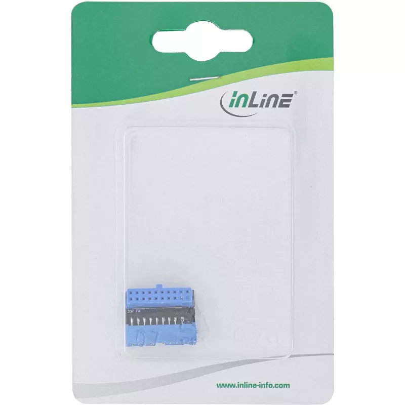 InLine USB 3.0 -adapteri sisäinen, pistoke naarasliitäntään, UP-kulma, 33448O