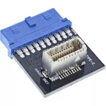 InLine USB 3.0 - USB 3.1 etupaneeli Key-B -adapteri sisäinen monivärinen