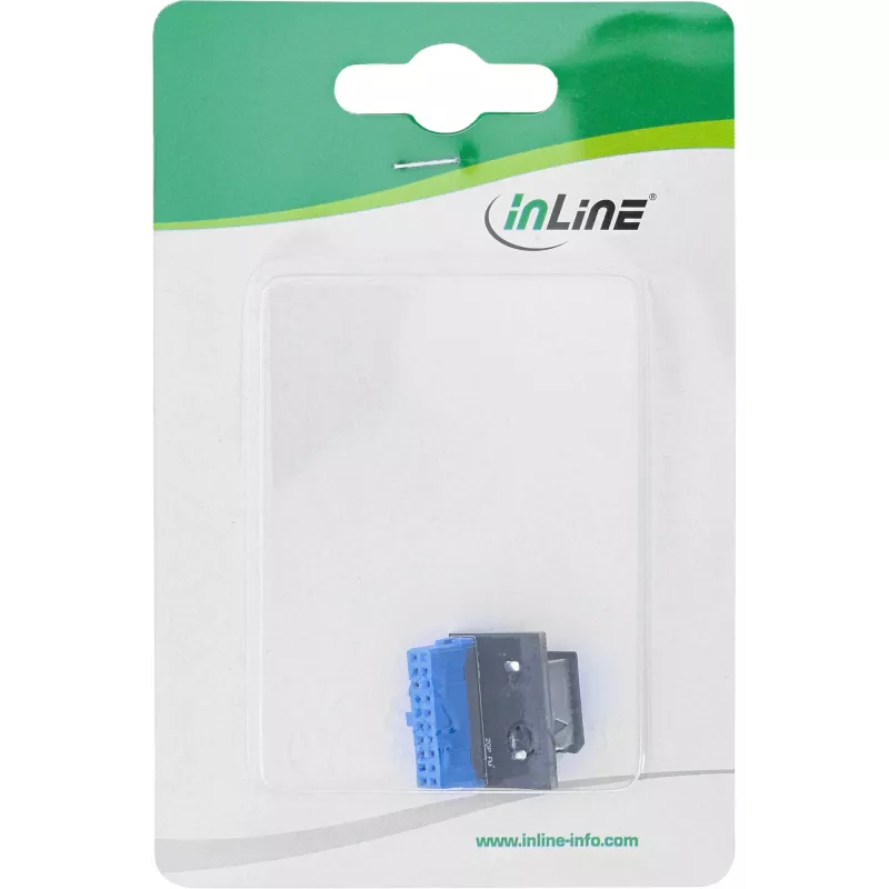 InLine USB 3.0 - USB 3.1 etupaneeli Key-A -adapteri suora sisäinen