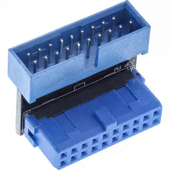 InLine USB 3.0 -adapteri sisäinen, pistoke-naarasliitäntäliitäntä, alaspäin kulma