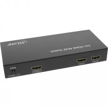 InLine HDMI-kytkin 3 IN / 1 OUT -signaali 4K2K 3D HD Audio