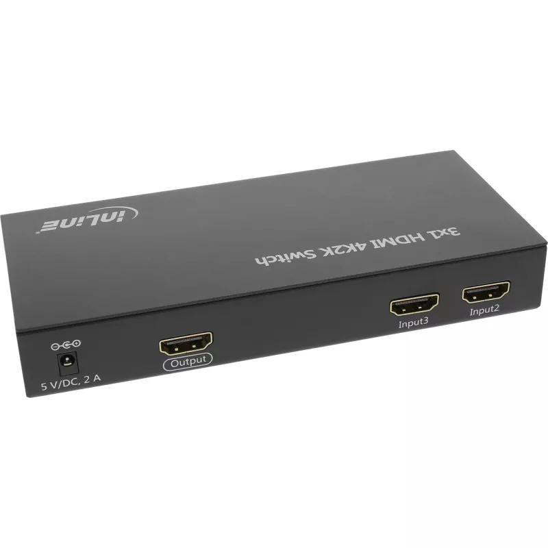 InLine HDMI-kytkin 3 IN / 1 OUT -signaali 4K2K 3D HD Audio