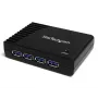 StarTech.com 4-porttinen musta SuperSpeed USB 3.0 -keskitin, USB 3.2 Gen 1 (3.1 Gen 1) Type-A, 5000 Mbit/s, musta, virta, 5 V, 2 A