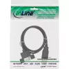 InLine USB 2.0 -kaapeli A-uros - A-naaras kortinpaikkalevyyn, 0,6 m, musta, 120 kpl irtopakkaus