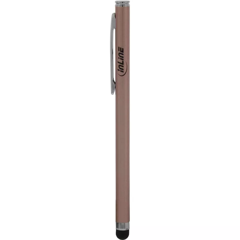 Stylus-kynä InLine 55467G kosketusnäytöille älypuhelin tabletti pinkki
