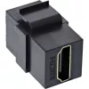 InLine HDMI Keystone Snap-In -moduuli, 4K/60Hz, HDMI AF/AF musta