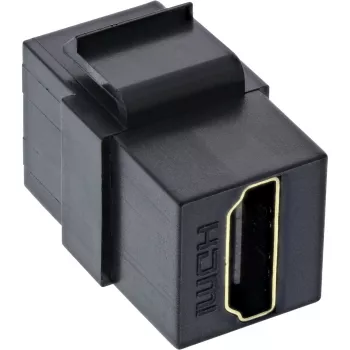 InLine HDMI Keystone Snap-In -moduuli, 4K/60Hz, HDMI AF/AF musta