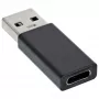 USB 3.2 Gen.2 -adapteri InLine 35810 USB-A uros USB-C naaras