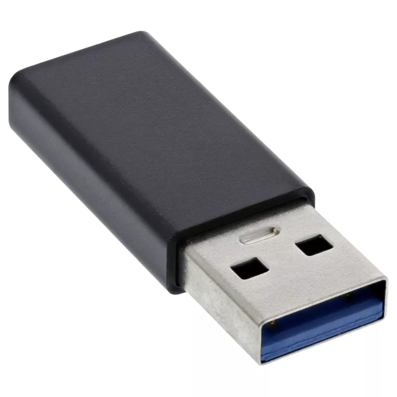 USB 3.2 Gen.2 -adapteri InLine 35810 USB-A uros USB-C naaras