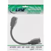 InLine HDMI 2x Keystone -kaapeli 4K/60Hz, HDMI A naaras/naaras, musta, 0,2 m
