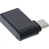 InLine USB 3.2 Gen.2 -adapteri, USB-C uros – USB-A naaras kulma 90° OTG