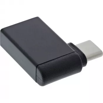 InLine USB 3.2 Gen.2 -adapteri, USB-C uros – USB-A naaras kulma 90° OTG