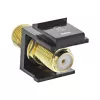 InLine Keystone-asennusadapteri, satelliittikaapelille, 2x F-liitäntä, musta