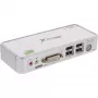 InLine Compact Desktop KVM -kytkin USB DVI 2 porttia + audio kaapeleilla 1,2 m