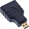 InLine HDMI-adapteri HDMI-A-liitäntä / HDMI-D-pistoke, 4K/60Hz, kullattu