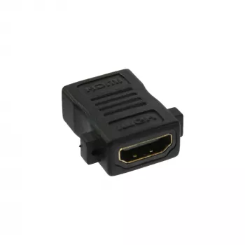 InLine HDMI-asennusadapteri HDMI A -liitäntä / liitäntä kullattu, 4K2K