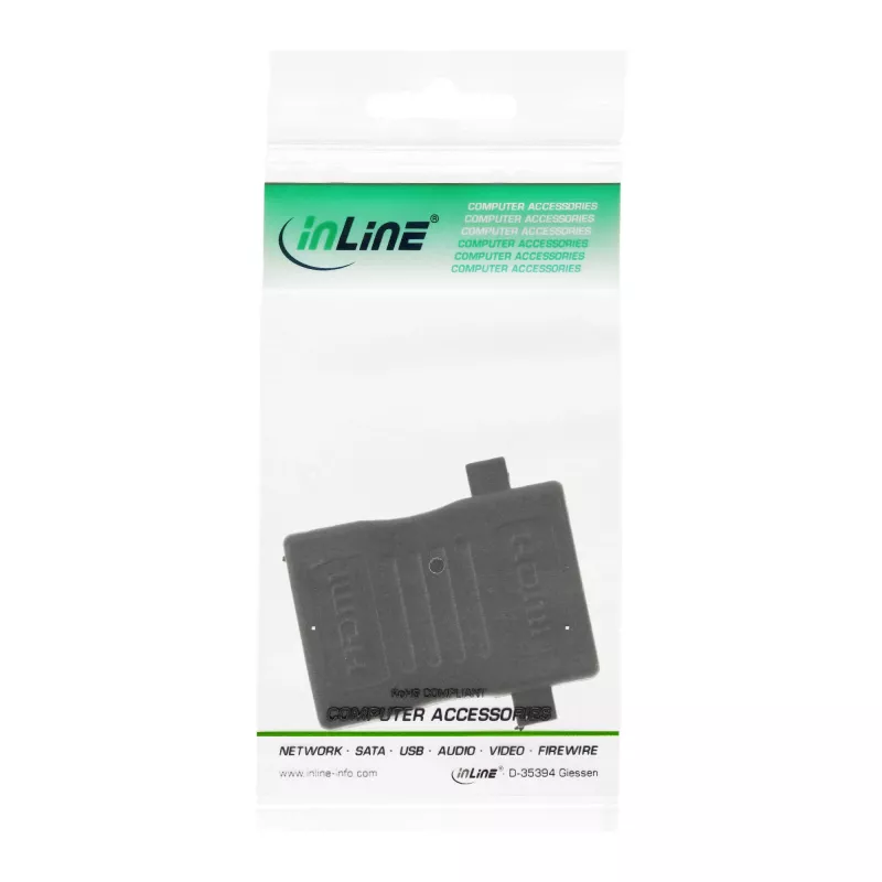 InLine HDMI-asennusadapteri HDMI A -liitäntä / liitäntä kullattu, 4K2K