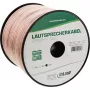 InLine kaiutinkaapeli 2x 2,5mm² CCA läpinäkyvä 100 m