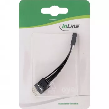 InLine USB Internal Extension 2x 5 pin uros / naaras suora, 0.05m
