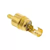 InLine RCA metallipistoke, uros, juotettava, hopea, punainen rengas, 6 mm kaapelille