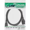InLine virtasovitinkaapeli, IEC-60320 C14 – C19, 3x1,5mm², max. 10A, 1m