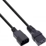 InLine virtasovitinkaapeli, IEC-60320 C14 – C19, 3x1,5mm², max. 10A, 2m