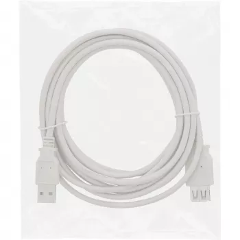 InLine USB 2.0 jatkokaapeli Type-A uros/naaras, beige, 1,8 m, Bulk