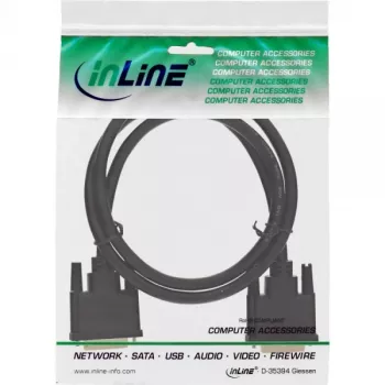 InLine DVI-D-kaapeli Premium 24+1 uros/uros Dual Link kullattu 1 m 17771P